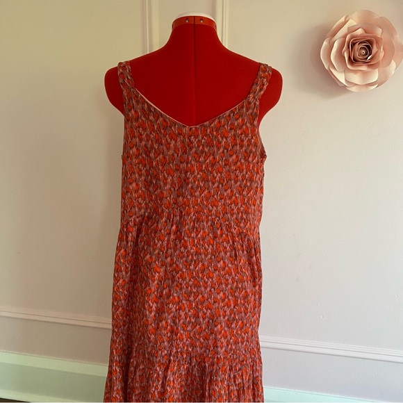 JOIE Tea Rose Maxi Midi Sundress, Tiered, Coral Dress, Cotton, Women’s US S - Picture 6 of 11